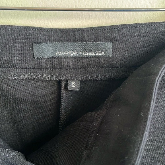 Black Straight Leg Pants with Stretch, 12 - Picture 4 of 8